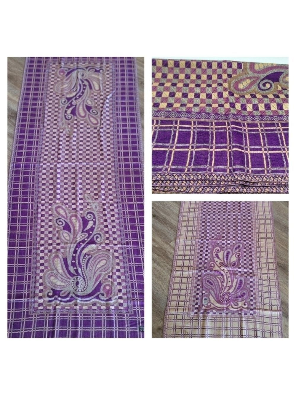 Purple Scarf Reversible NWOT #1504